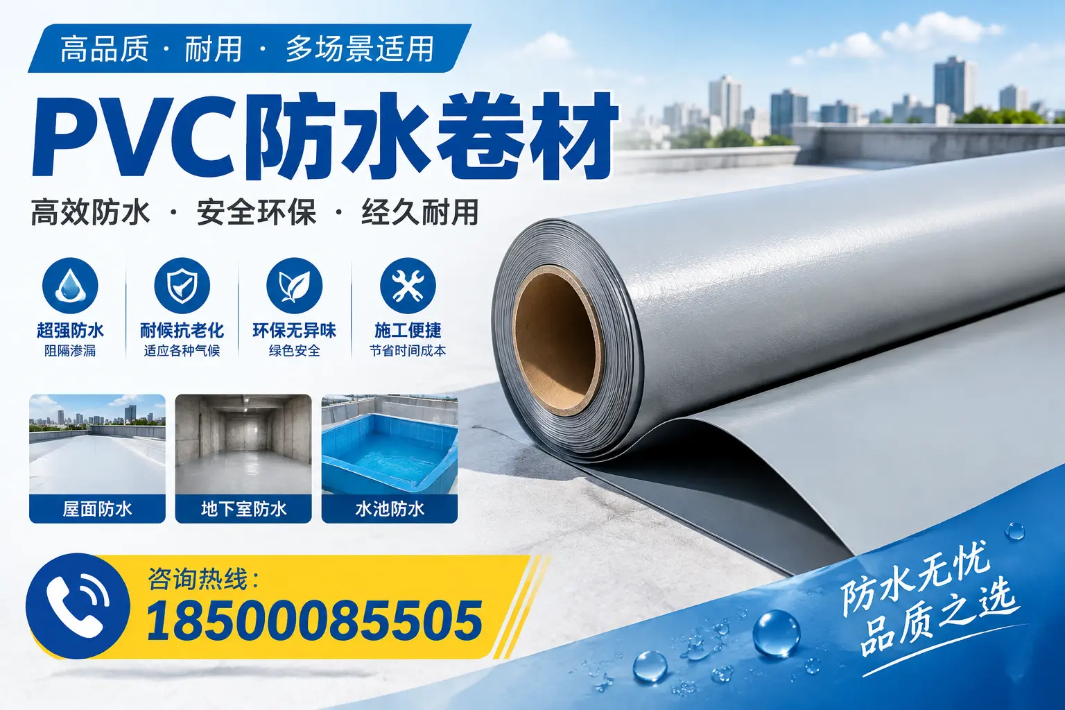 如何选择合适的PVC防水卷材？呼伦贝尔市场的实用指南